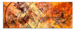 Obraz na plátne Oranžová abstrakce