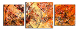 Obraz na plátne Oranžová abstrakce