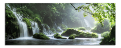 Obraz na plátne Vodopád v lese