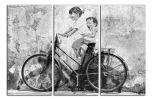 Obraz na plátně Děti na kole