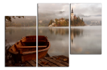 Obraz na plátne Člun na jezeře