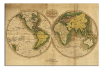 Obraz na plátně Mapa světa
