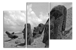 Obraz na plátně Sochy Moai