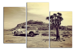 Obraz na plátne Auto v poušti