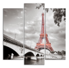 Obraz na plátne Eiffelovka a most